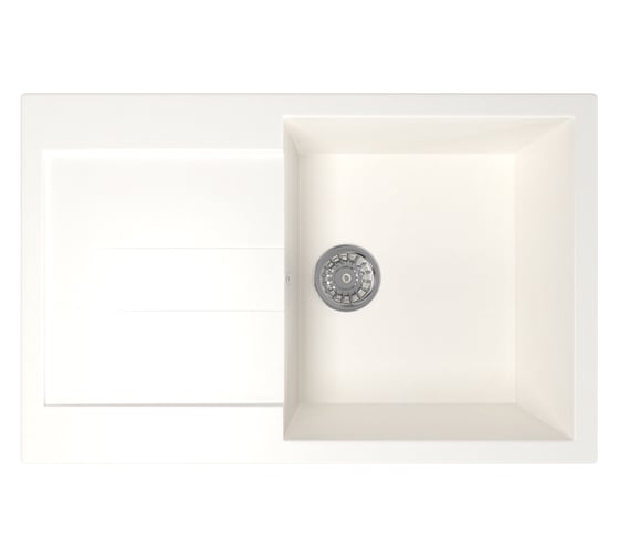 Мойка mixline ML-GM31 с крылом, молоко, 341, 495х770х190 мм 537711