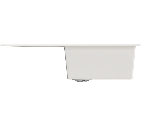Мойка mixline ML-GM31 с крылом, молоко, 341, 495х770х190 мм 537711