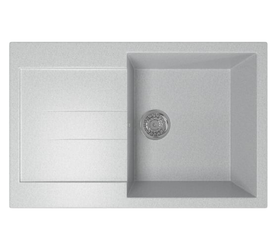 Мойка mixline ML-GM31 с крылом, серая, 310, 495х770х190 мм 537714