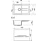 Мойка mixline ML-GM31 с крылом, бежевая, 328, 495х770х190 мм 537710 5