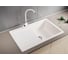 Мойка mixline ML-GM31 с крылом, белая, 331, 495х770х190 мм 537712 4
