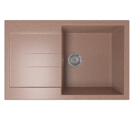 Мойка mixline ML-GM31 с крылом, терракотовая, 307, 495х770х190 мм 537716