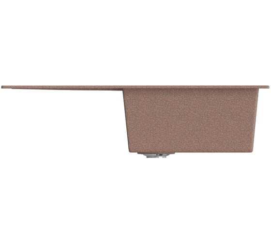 Мойка mixline ML-GM31 с крылом, терракотовая, 307, 495х770х190 мм 537716