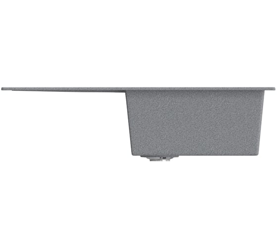 Мойка mixline ML-GM31 с крылом, темно-серая, 309, 495х770х190 мм 537715