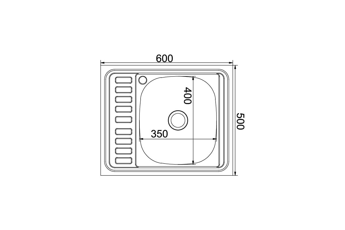 мойка для кухни 50х60
