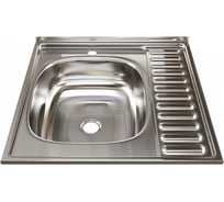 Мойка mixline 60х60х16 см, 0.4, левый выпуск 1 1/2 527967