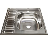 Мойка mixline 60х60х16 см, 0.4, правый выпуск 1 1/2 527969
