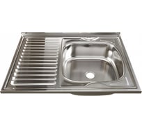 Мойка mixline 60х80х16 см, 0.4, правый выпуск 1 1/2 527971
