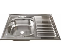 Мойка mixline 60х80х16 см, 0.4, левый выпуск 1 1/2 527970