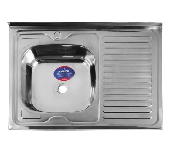 Мойка mixline 60х80х16 см, 0.4, левый выпуск 1 1/2 527970