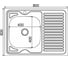 Мойка mixline 60х80х16 см, 0.4, левый выпуск 1 1/2 527970 2
