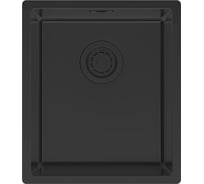 Мойка Paulmark LASSAN 38 UNI, нерж. сталь, матовый черный, NANO-PVD, 380x440мм LA38-MBN