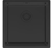 Мойка Paulmark LASSAN 44 UNI, нерж. сталь,, матовый черный NANO-PVD, 440x440мм LA44-MBN