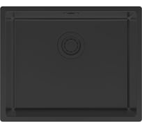 Мойка Paulmark LASSAN 54 UNI, нерж. сталь, матовый черный NANO-PVD, 540x440мм LA54-MBN