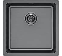 Мойка Paulmark YUNI 44 UNI, нерж. сталь, вороненая сталь, 440x440мм YU44-GM