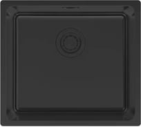Мойка Paulmark YUNI 49 UNI, нерж. сталь, матовый черный NANO-PVD, 490x440мм YU49-MBN