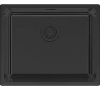 Мойка Paulmark YUNI 54 UNI, нерж. сталь, матовый черный NANO-PVD, 540x440мм YU54-MBN