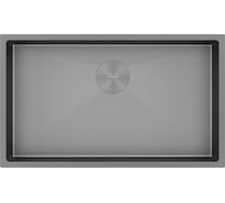 Мойка Paulmark нерж. сталь NEXT 74 UNI, матовый серый, 740x440мм, 1.2мм PM217444-MG