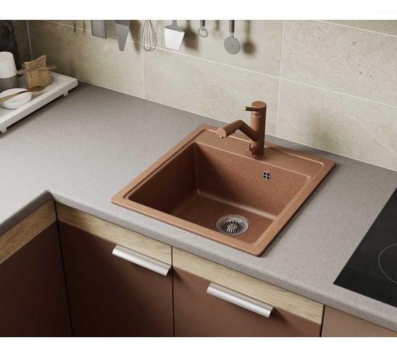 Мойка кухонная GreenStone терракот GRS-01-307