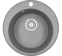 Кухонная мойка из кварца GRANULA GR- 4801, АЛЮМИНИУМ