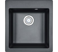 Кухонная кварцевая мойка GRANULA GR-4651 465х510 мм, шварц