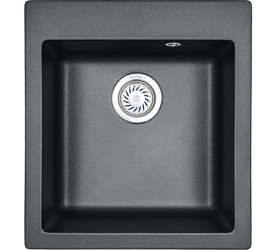 Кухонная кварцевая мойка GRANULA GR-4651 465х510 мм, шварц 1