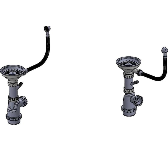 Кухонная кварцевая мойка GRANULA GR-6001 600х520 мм, 6001 алюминиум