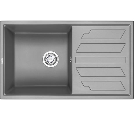 Мойка кухонная из кварца GRANULA GR- 8002, АЛЮМИНИУМ