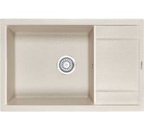 Оборачиваемая кухонная кварцевая мойка GRANULA GR-7805 780х500 мм, пирит