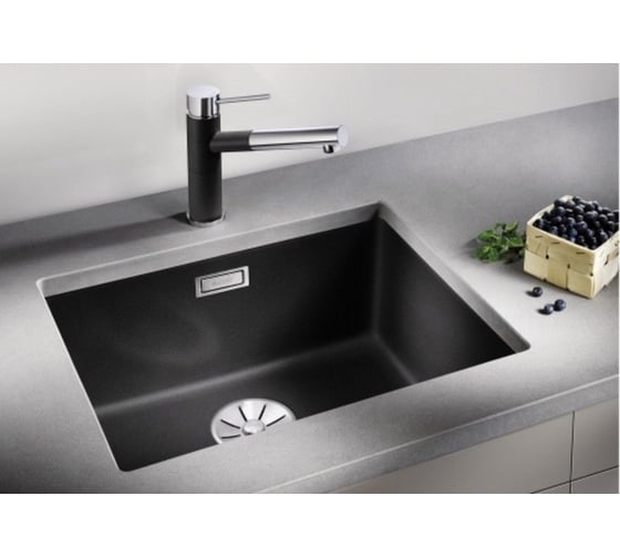 Мойка Blanco SUBLINE 500 U SILGRANIT белый, с отводной арматурой InFino 523436