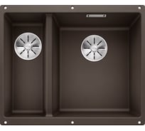 Мойка Blanco SUBLINE 340 160 U SILGRANIT кофе, чаша справа, с отводной арматурой InFino 523567