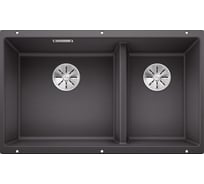 Мойка Blanco SUBLINE 430 270 U SILGRANIT PuraDur темная скала, с отводной арматурой InFino 523152