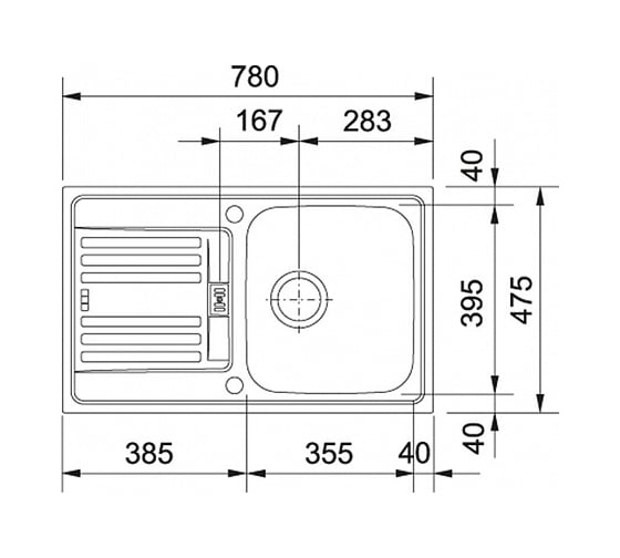Мойка FRANKE EFL 614-78 101.0016.460