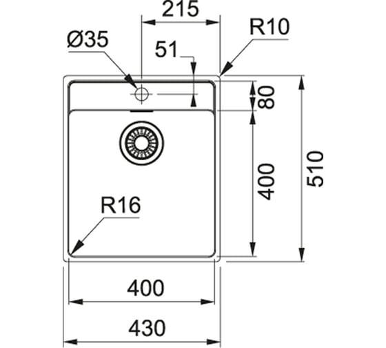 Мойка FRANKE MRX 210-40 TL 127.0544.021