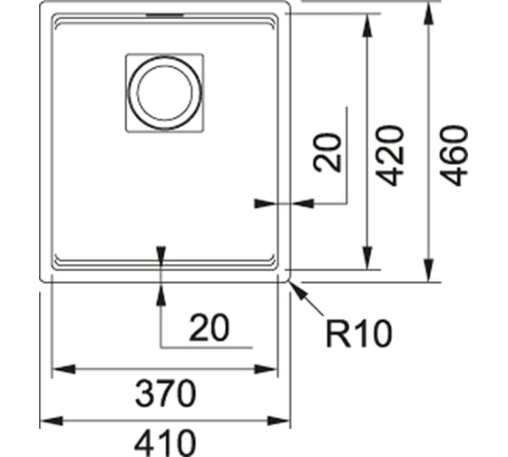 Мойка FRANKE KNG 110-37 бежевый 125.0512.448