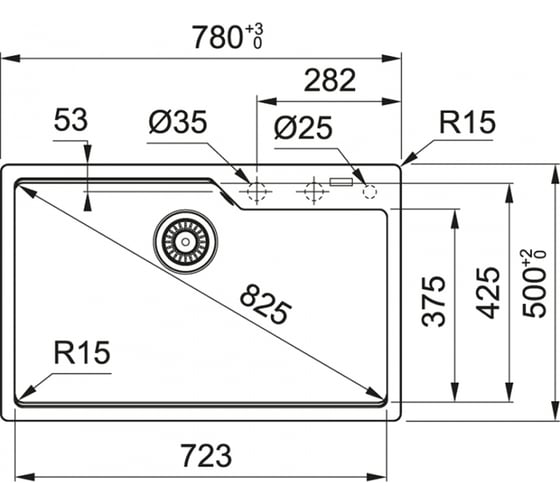 Мойка FRANKE UBG 610-78 графит 114.0595.792