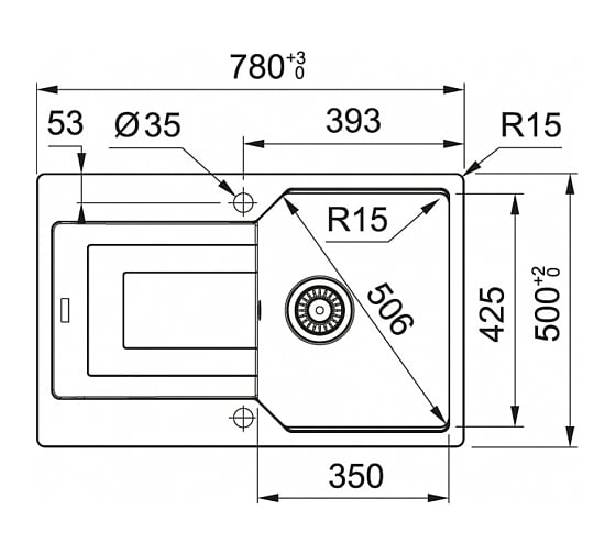 Мойка FRANKE UBG 611-78 сахара 114.0595.333