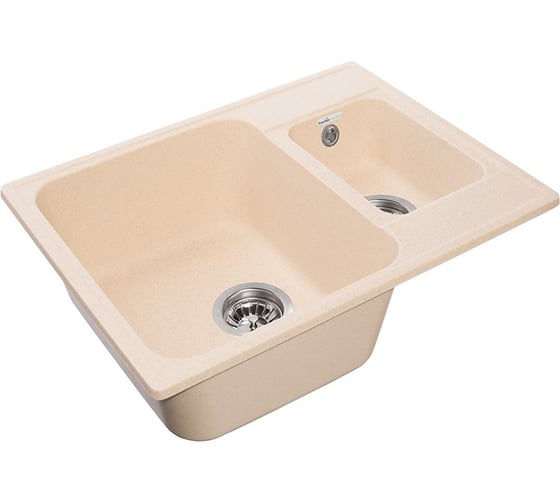 Мойка GRANFEST QUARZ GF-Z 09 1.5-чаши, 620х480 мм, бежевый 444891