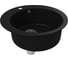 Мойка для кухни Bauedge BAU Dream Black coal D 50, выпуск с сифоном в комплекте, черный уголь GR0112 2