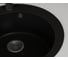 Мойка для кухни Bauedge BAU Dream Black coal D 50, выпуск с сифоном в комплекте, черный уголь GR0112 5