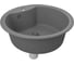 Мойка для кухни Bauedge BAU Dream Gray stone D 51, выпуск с сифоном в комплекте, серый камень GR0105 2