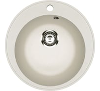 Мойка для кухни Bauedge BAU Dream Pro D 48, без выпуска, белый песок PR0001