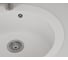 Мойка для кухни Bauedge BAU Dream White snow D 50, выпуск с сифоном в комплекте, белый снег GR0110 5