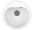 Мойка для кухни Bauedge BAU Dream White snow D 44, выпуск с сифоном в комплекте, белый снег GR0102 1