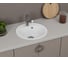 Мойка для кухни Bauedge BAU Dream White snow D 44, выпуск с сифоном в комплекте, белый снег GR0102 3