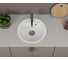 Мойка для кухни Bauedge BAU Dream White snow D 44, выпуск с сифоном в комплекте, белый снег GR0102 4