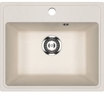 Мойка для кухни Bauedge BAU Stil Pro 49x42, без выпуска, белый песок PR0007