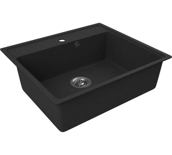 Мойка для кухни Bauedge BAU Stil Pro 57x50, без выпуска, черный камень PR0010