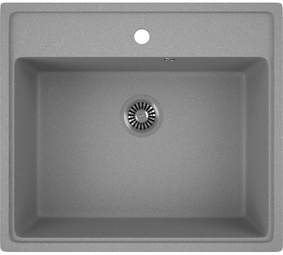 Мойка для кухни Bauedge BAU Stil Pro 57x50, без выпуска, серый камень PR0003