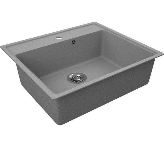 Мойка для кухни Bauedge BAU Stil Pro 57x50, без выпуска, серый камень PR0003